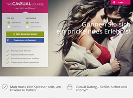 TheCasualLounge-Screenshot, so sieht die Startseite aus